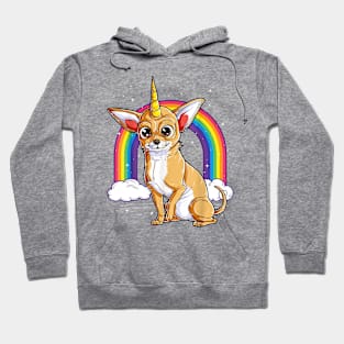 Chihuahua Unicorn Rainbow Hoodie